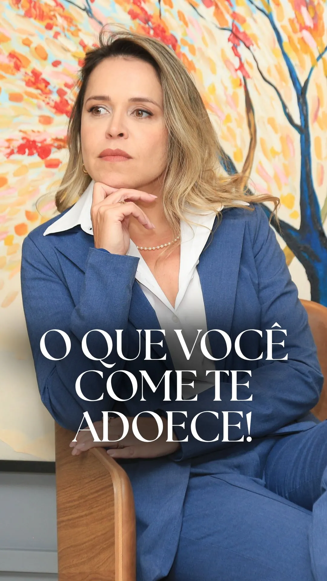 Retrato da Dra. Silvia em post sobre alimentação