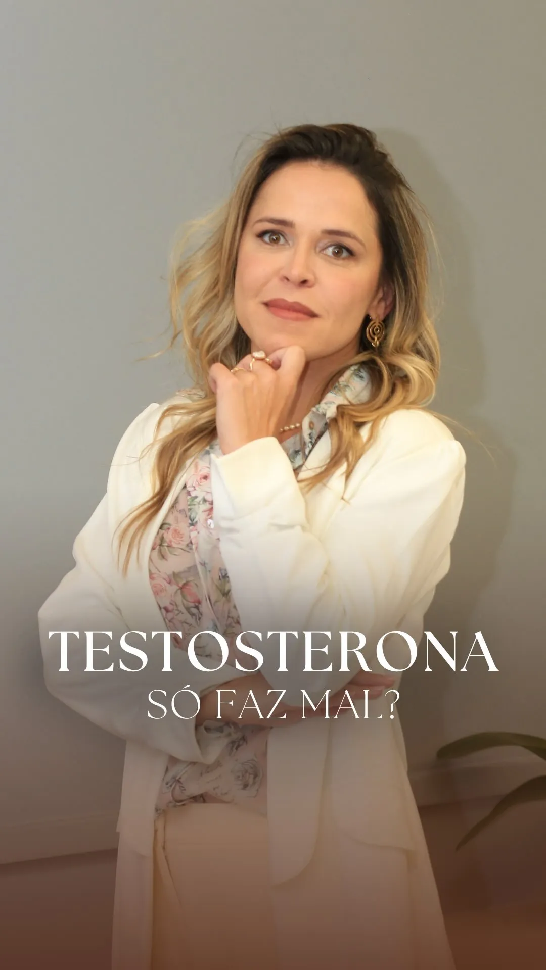 Retrato da Dra. Silvia em post sobre testosterona